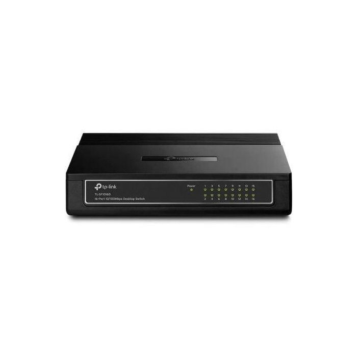 TP-Link TL-SF1016D Switch de Red 16 Puertos RJ-45 10/100Mbps Escritorio/Rack Plug & Play Green Technology TP-Link TL-SF1016D Switch de Red 16 Puertos RJ-45 10/100Mbps Escritorio/Rack Plug & Play Green Technology