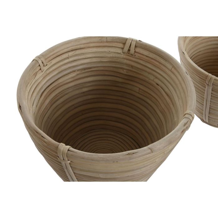 Macetero Balines DKD Home Decor Natural 25 x 20 x 25 cm Set de 3 2