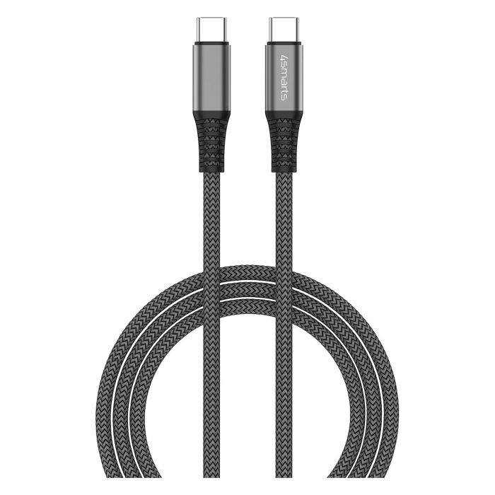 4smarts Cable USB-C a USB-C PremiumCord 456266, Carga Rápida 100W, 1.5m, Negro 1