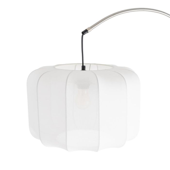 Lámpara Suelo Plata-Negro Metal-Mármol 100 X 37 X 197 cm