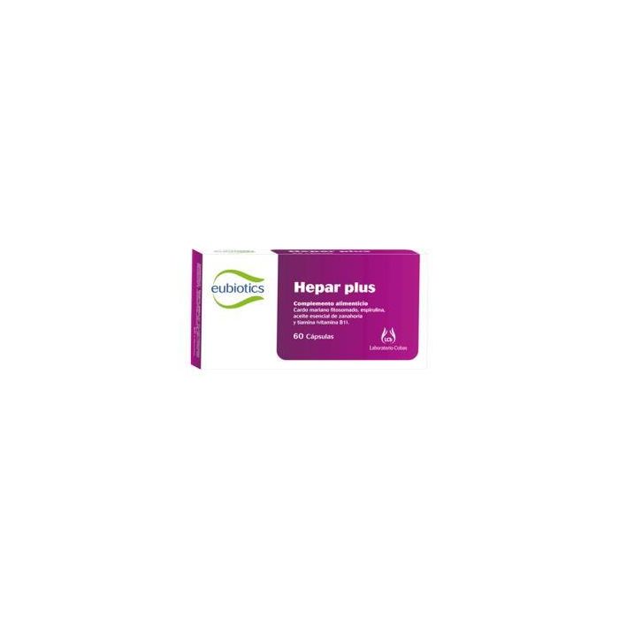 Eubiotics Hepar Plus 60 Cápsulas para Función Hepática y Digestiva con Cardo Mariano