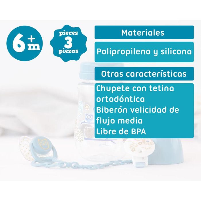 Biberón 250 ml Azul 1 Biberón 250 ml Azul 1