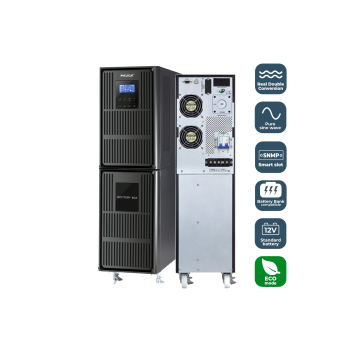 PHASAK SAI 6000VA Gate Pro Online (0.9 FP) 1 PHASAK SAI 6000VA Gate Pro Online (0.9 FP) 1