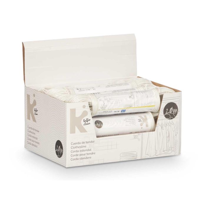 Cuerda Tender 20 Metros Blanca - Arte Regal, PVC, 20.5x4x3.5 cm (24 Unidades) 2 Cuerda Tender 20 Metros Blanca - Arte Regal, PVC, 20.5x4x3.5 cm (24 Unidades) 2