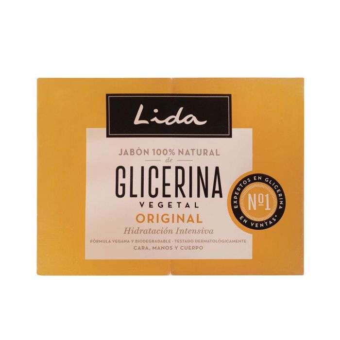Lida Jabón 100% Natural Glicerina Original - 2 x 125 gr Lida Jabón 100% Natural Glicerina Original - 2 x 125 gr