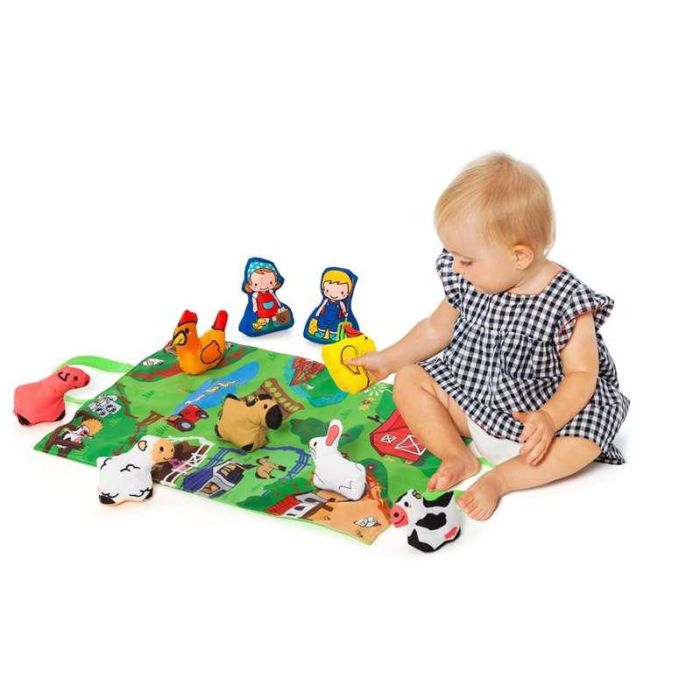 Molto Manta de Actividades Farm and Fun con 7 Figuras Blanditas