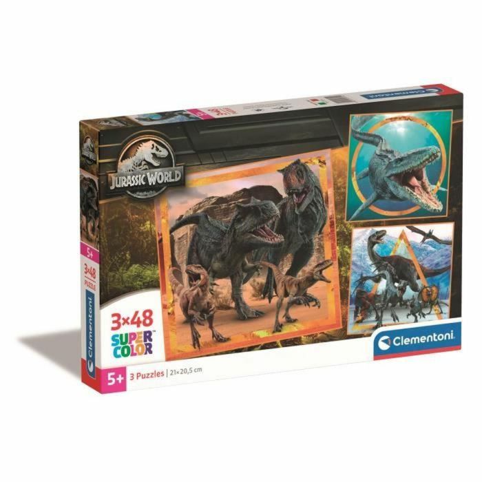 Clementoni 8005125253142 Puzzle 3x48 Piezas - Jurassic World