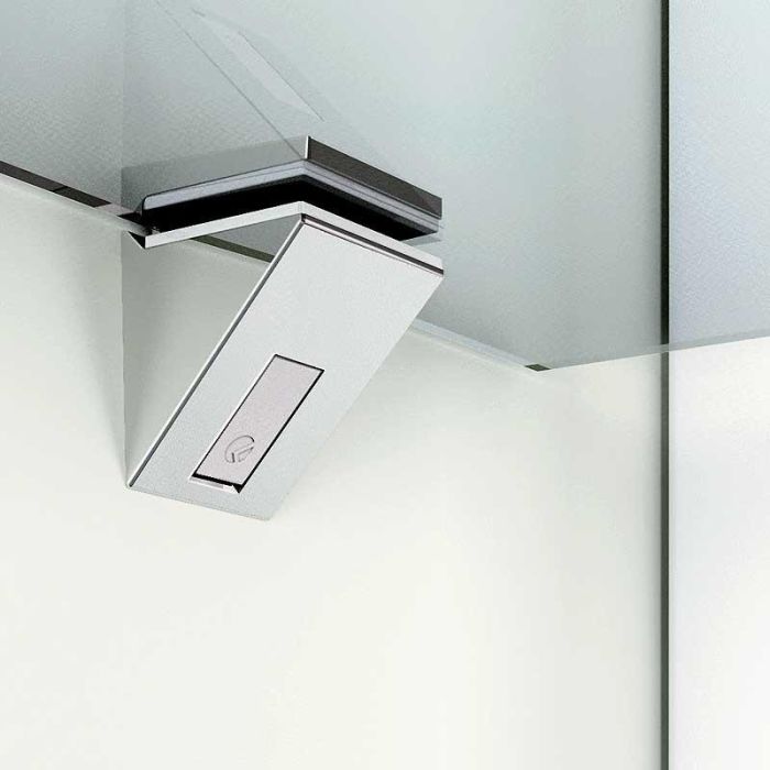 Italiana Ferramenta Soporte Estante Kalabrone Mini Acabado Cromo para Estantes de Madera o Cristal 5-10mm, Capacidad 6kg 1 Italiana Ferramenta Soporte Estante Kalabrone Mini Acabado Cromo para Estantes de Madera o Cristal 5-10mm, Capacidad 6kg 1