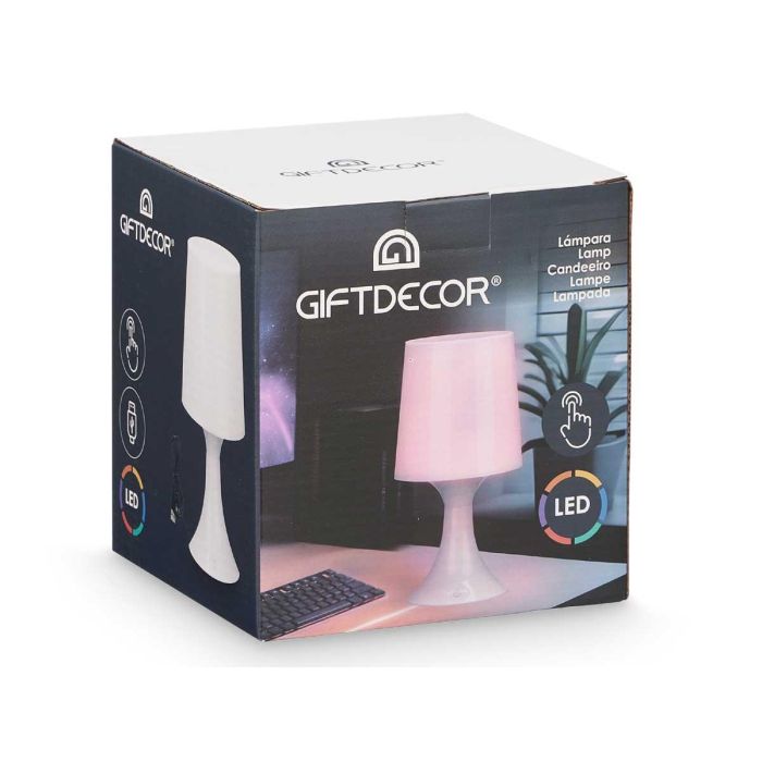 Lampara Rgb Pie Giftdecor 14X26CM (12 Unidades) 1 Lampara Rgb Pie Giftdecor 14X26CM (12 Unidades) 1