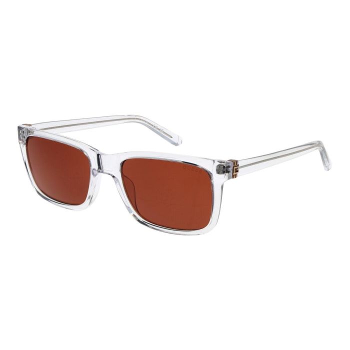 Guess Gafas Gafas de Sol GU00066 26E 150 mm para Hombre, Diseño Rectangular, Color Transparente, Cristal 55 mm, Patillas 150 mm 11 Guess Gafas Gafas de Sol GU00066 26E 150 mm para Hombre, Diseño Rectangular, Color Transparente, Cristal 55 mm, Patillas 150 mm 11