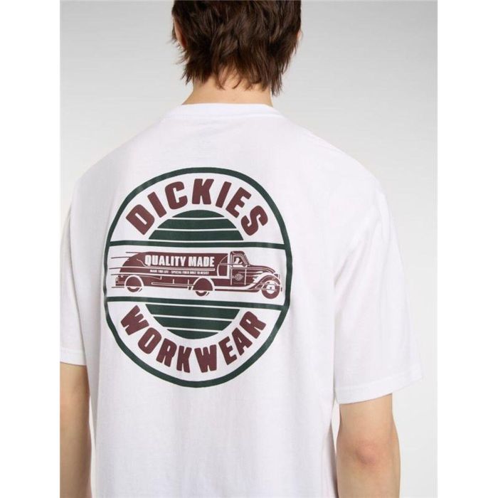 Camiseta de Manga Corta Hombre Dickies Circle Ss Blanco 10 Años 2