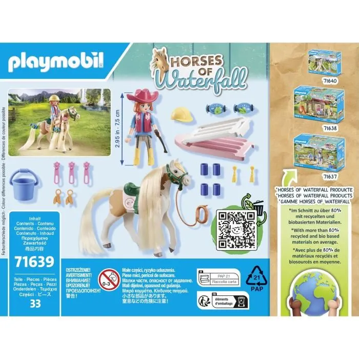 Playmobil Ellie con Caballo y Accesorios para Peinar el Pelo 5