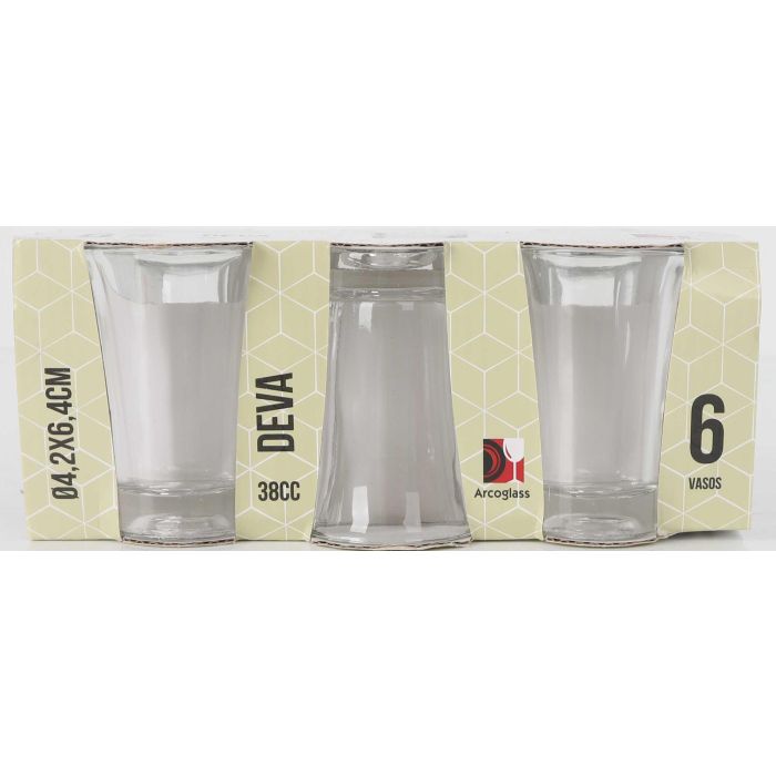 Set de 6 Chupitos Deva 38 cc por Inde (12 Cajas) 1 Set de 6 Chupitos Deva 38 cc por Inde (12 Cajas) 1