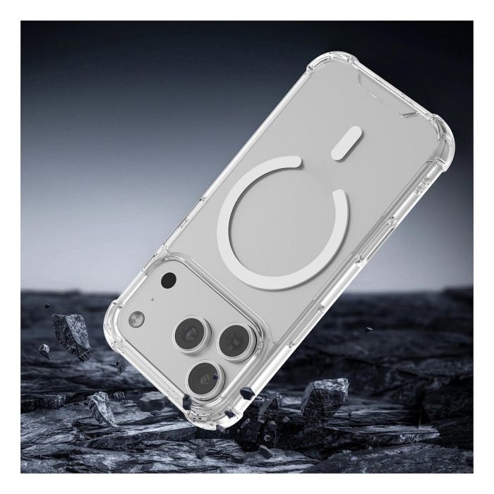 4smarts Funda Ibiza para Apple iPhone 17 Pro, Transparente, Compatible con MagSafe, Bumper Protector Resistente a Golpes hasta 1.2m 4smarts Funda Ibiza para Apple iPhone 17 Pro, Transparente, Compatible con MagSafe, Bumper Protector Resistente a Golpes hasta 1.2m