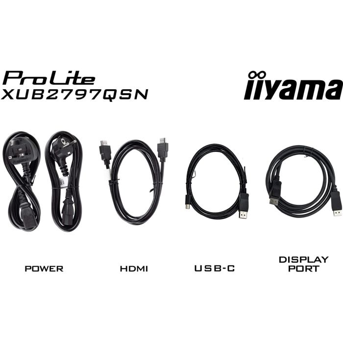 iiyama XUB2797QSN-B2 Monitor 27" QHD IPS 1ms 100Hz HDMI DP USB-C Altavoces Pivot Negro 5 iiyama XUB2797QSN-B2 Monitor 27" QHD IPS 1ms 100Hz HDMI DP USB-C Altavoces Pivot Negro 5