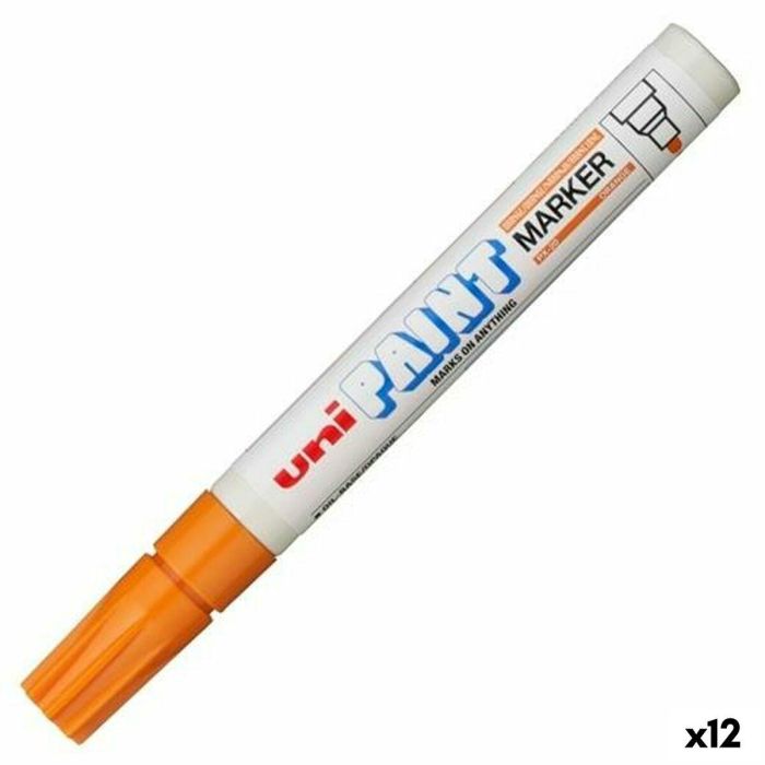 Rotulador permanente Uni-Ball Paint Marker PX-20 Naranja 12 Unidades 0 Rotulador permanente Uni-Ball Paint Marker PX-20 Naranja 12 Unidades 0