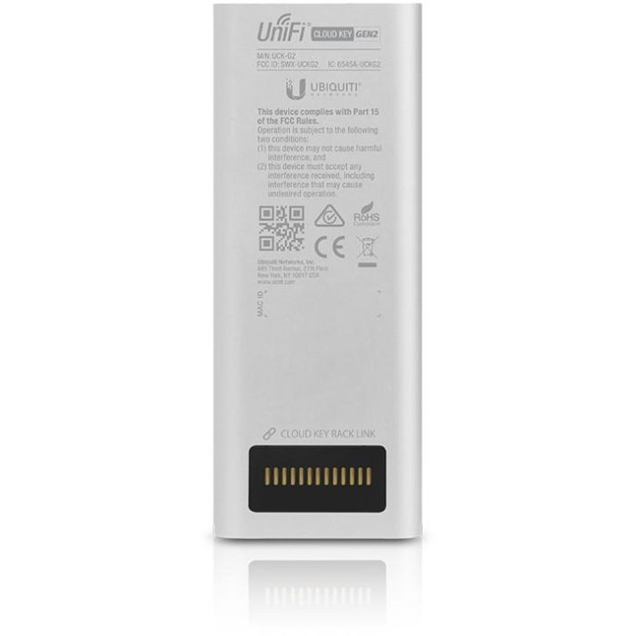 Ubiquiti UCK-G2 UniFi Cloud Key Gen2 Controlador de Red 2GHz, 2GB RAM, Gigabit Ethernet, Pantalla Incorporada 8