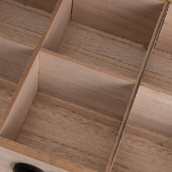 Caja para Infusiones HEARTS Negro Natural Poliresina Madera MDF 24 x 17 x 7 cm 3