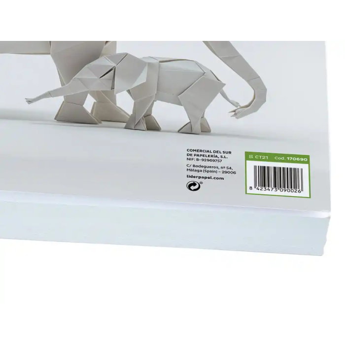 Liderpapel Cartulina A4 240g/m2 Blanco Paquete de 100 Hojas 4