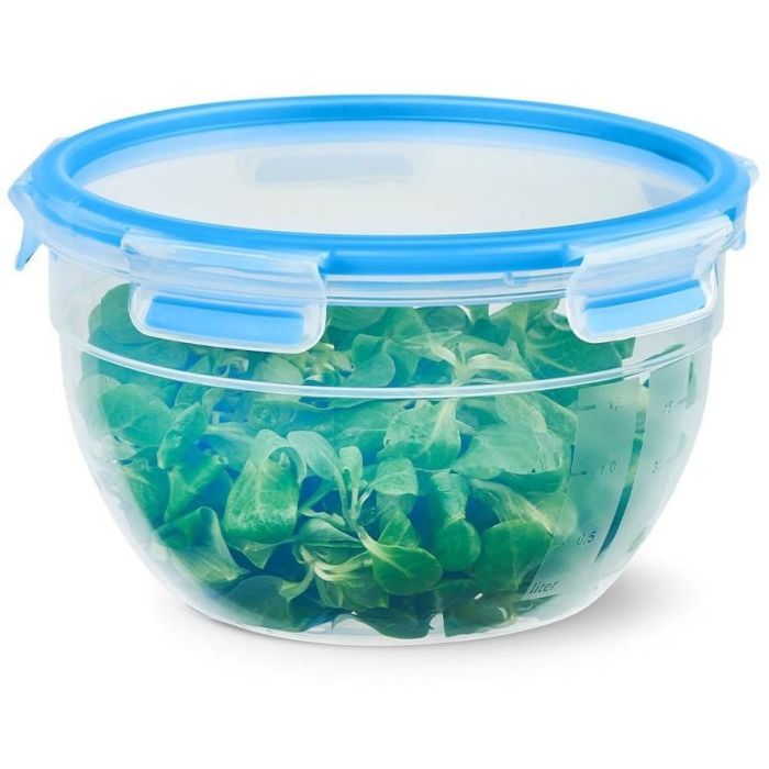 Emsa N1011400 Clip & Close Frischhaltedose rund Transparent/Blau 1