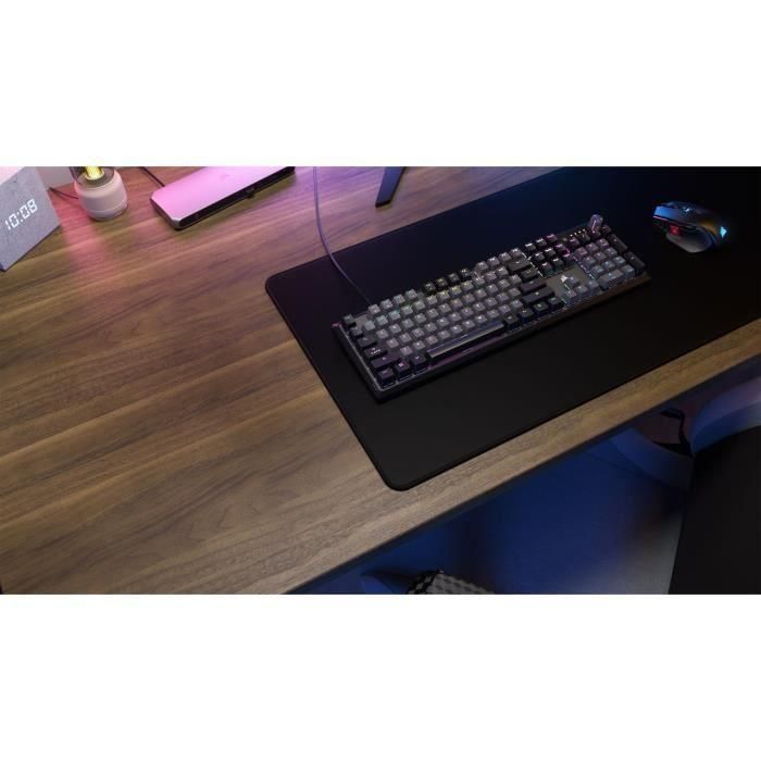 Teclado mecánico para juegos - CORSAIR - K70 CORE RGB - Interruptores lineales CORSAIR Red - Insonorización - Rueda giratoria - Gris 4