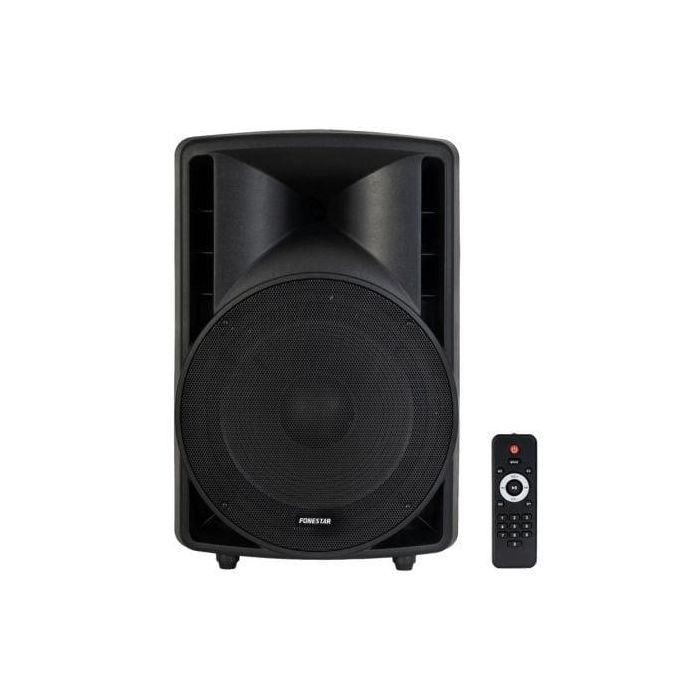 Fonestar ASB-15180U Altavoz Activo Profesional 440W / 220W RMS, Woofer 15", USB/SD, FM, Inalámbrico, con Mezclador y Entradas XLR 0 Fonestar ASB-15180U Altavoz Activo Profesional 440W / 220W RMS, Woofer 15", USB/SD, FM, Inalámbrico, con Mezclador y Entradas XLR 0