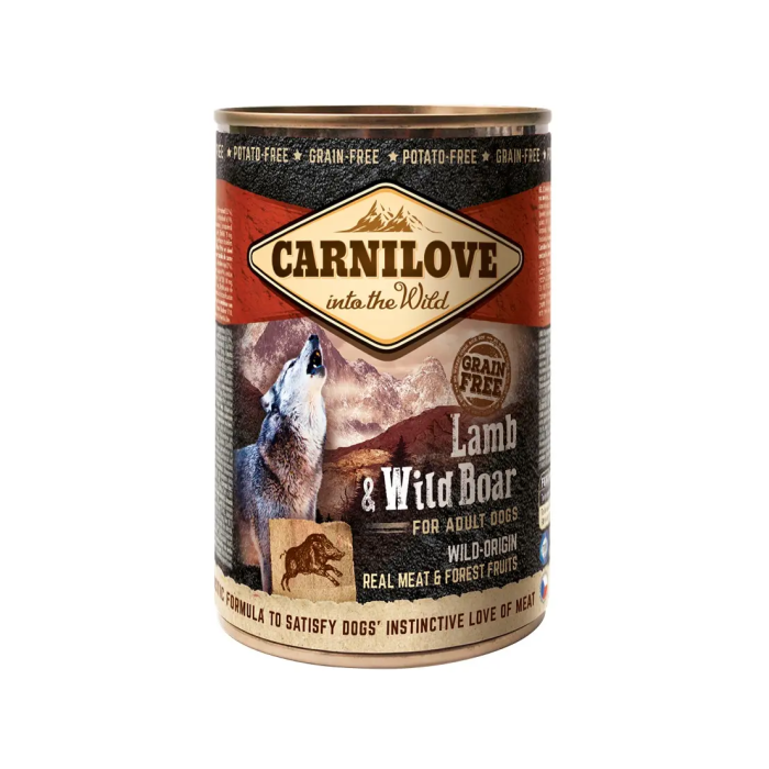 Carnilove Canine Adult Cordero Jabali Caja 6x400 gr