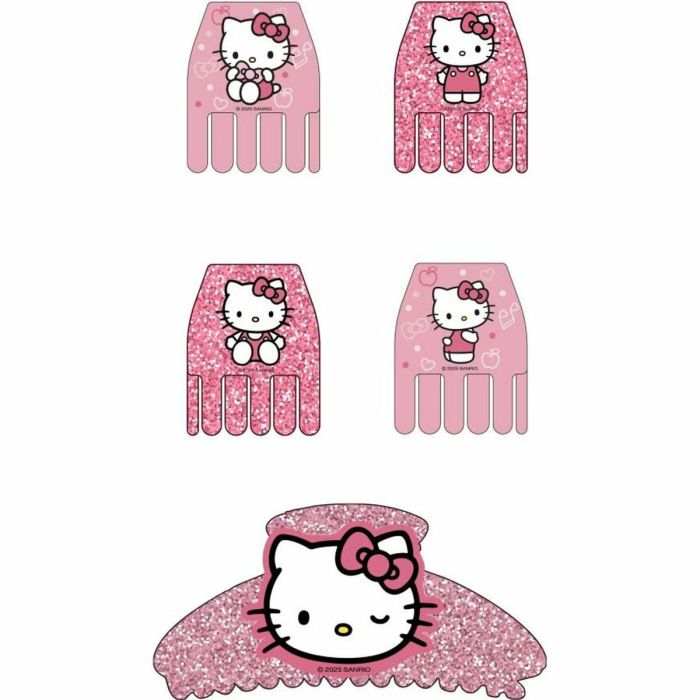 Cerdá Accesorios pelo Hello Kitty clips 5 piezas PINK para niña, edad recomendada 3+ años 4 Cerdá Accesorios pelo Hello Kitty clips 5 piezas PINK para niña, edad recomendada 3+ años 4