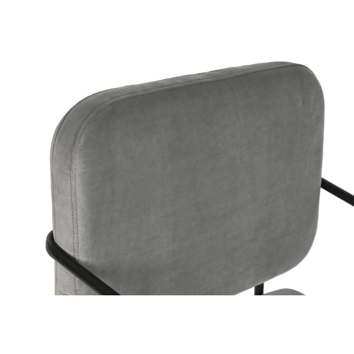 DKD Home Decor Butaca Gris Poliester y Metal 71 x 72 x 55 cm 2