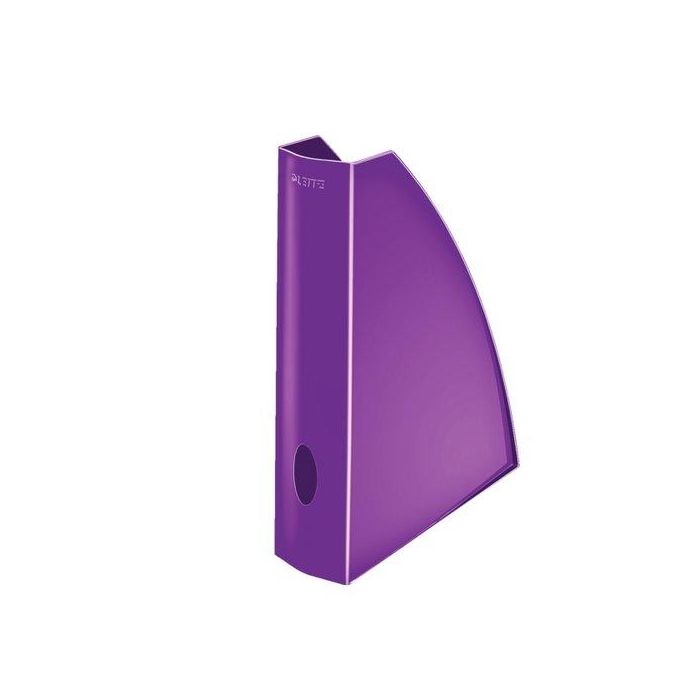 Revistero Plastico Leitz Wow A4 60Mm Violeta Metalizado