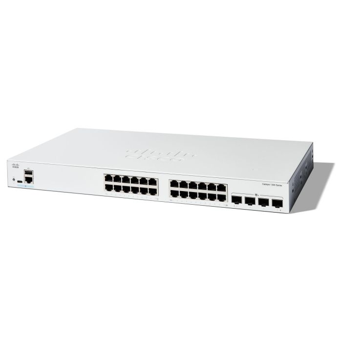 Cisco CATALYST 1300 24-Port GE 4x10G Switch Gestionado L2/L3 Gigabit Ethernet 0 Cisco CATALYST 1300 24-Port GE 4x10G Switch Gestionado L2/L3 Gigabit Ethernet 0
