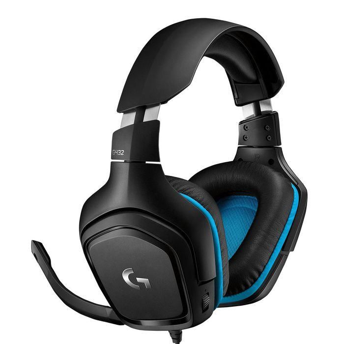 Logitech Auriculares Gaming G432 con Micrófono de 6mm, DTS Headphone:X 2.0, Transductores de 50mm, 981-000770 1 Logitech Auriculares Gaming G432 con Micrófono de 6mm, DTS Headphone:X 2.0, Transductores de 50mm, 981-000770 1