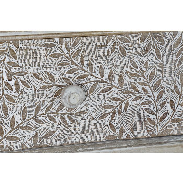 DKD Home Decor Consola Indio Natural Blanco Mango 91 x 42 x 81 cm 5
