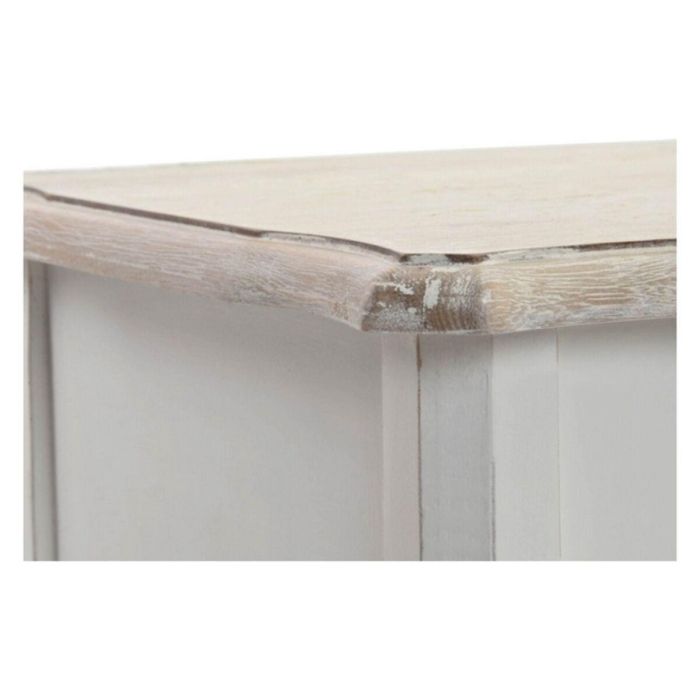 Mesita Auxiliar Tradicional DKD Home Decor Blanco Natural 35 x 80 x 35 cm Set de 2 2 Mesita Auxiliar Tradicional DKD Home Decor Blanco Natural 35 x 80 x 35 cm Set de 2 2