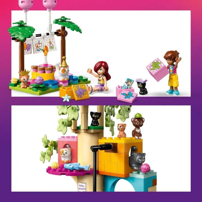 LEGO 42666 Fiesta de cumpleaños y árbol para gatos Juego para niñas de 6 años en adelante 3