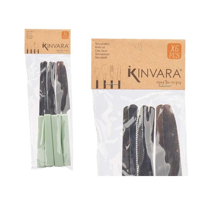 Set 6 Cuchillos Surtidos Menta Rosa Palo Kinvara 9X28CM (12 Unidades) 2 Set 6 Cuchillos Surtidos Menta Rosa Palo Kinvara 9X28CM (12 Unidades) 2