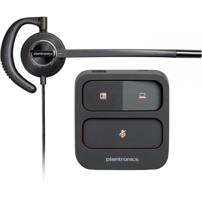 HP Poly EncorePro HW530 Auriculares Alámbricos Supraaurales para Llamadas y Música, Diadema Ergonómica, Negro