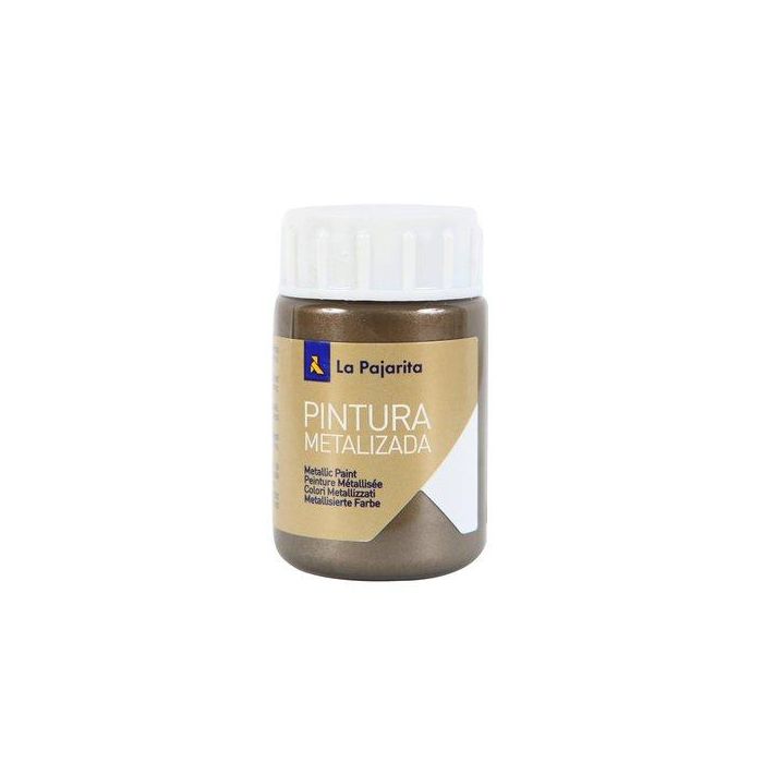 Pintura Latex La Pajarita Metalizada 35 Ml (Bote) Bronce Me-06 6 unidades