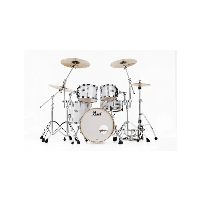 Pearl Batería Profesional 2014Bx/1007T/1208T/1414F - Cascos de Arce Maple White Marine Pearl 4