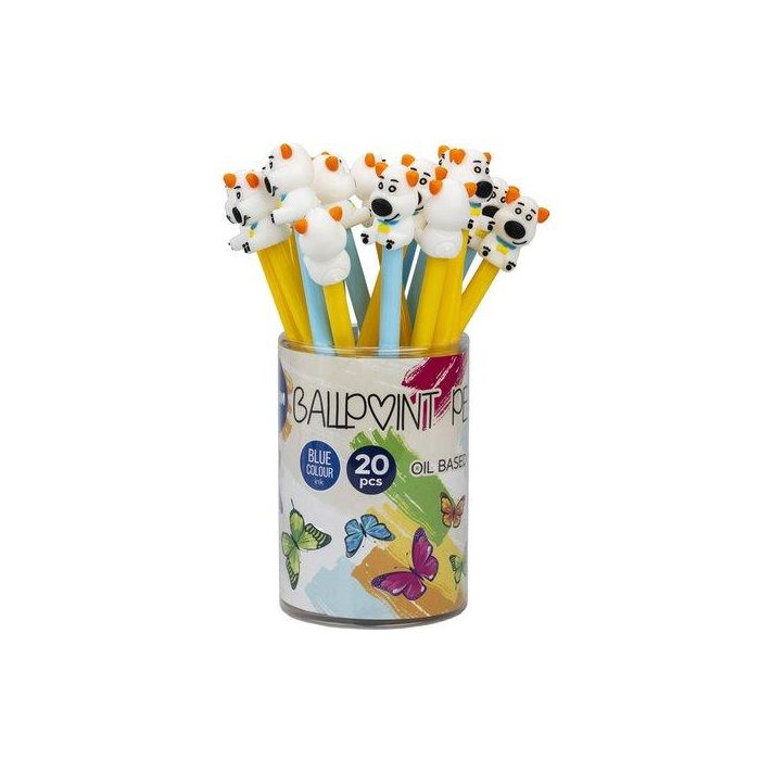 Boligrafo Centrum Fancy Dog Bote De 20 (Tinta Azul)