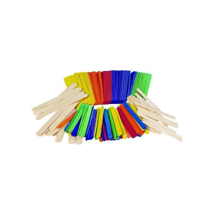 Palillos Polo Niefenver Colores Surtidos 100 Ud (114X10X2.2Mm)