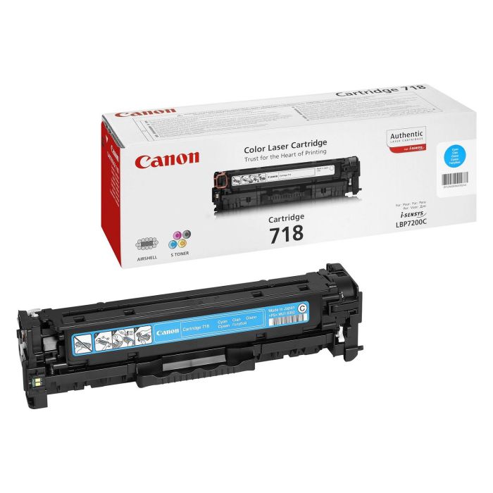 Canon 2661B002 Toner Original Cian para LBP-7200CDN, MF8300 y Laser 718C - 2900 páginas Canon 2661B002 Toner Original Cian para LBP-7200CDN, MF8300 y Laser 718C - 2900 páginas