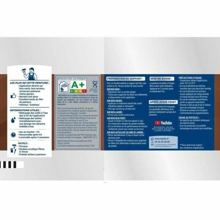 Pintura de Imprimación Ripolin noir Satinado 500 ml 3 Pintura de Imprimación Ripolin noir Satinado 500 ml 3