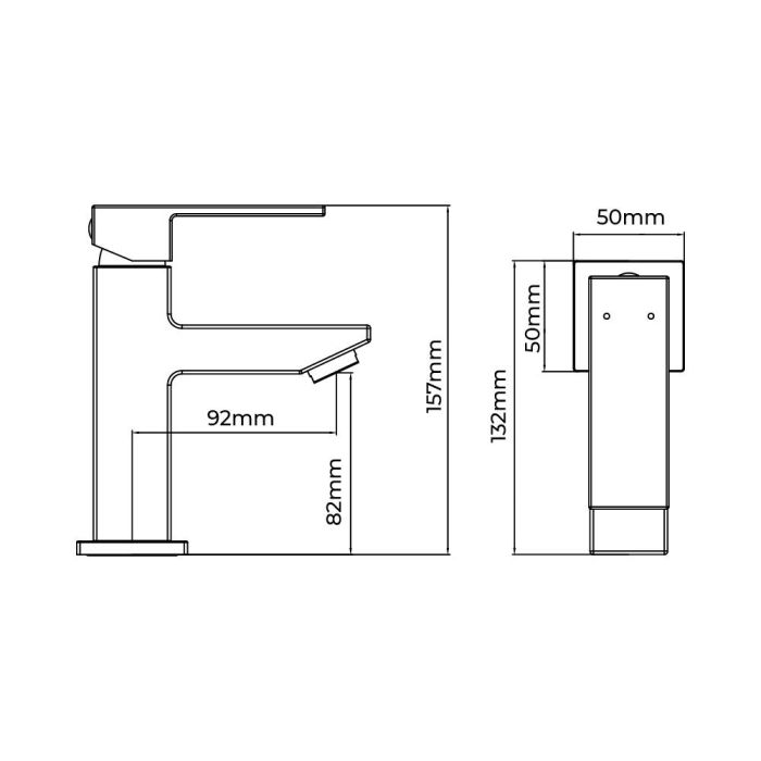 Grifo monomando de lavabo serie getaria edm 1