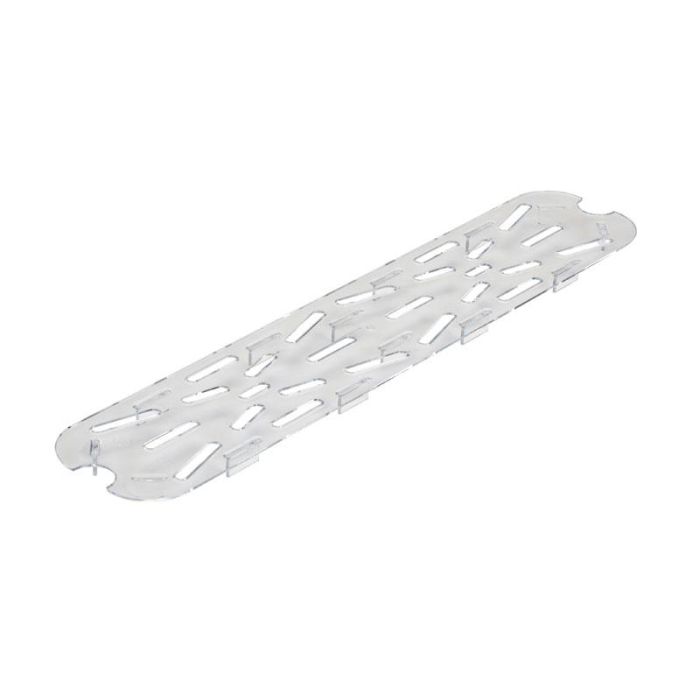 CAMBRO 20LPCWD-135 - Fondo perforado GN 1/2 largo - 16,2 x 53 cm - Transparente - Venta 1 unidad.