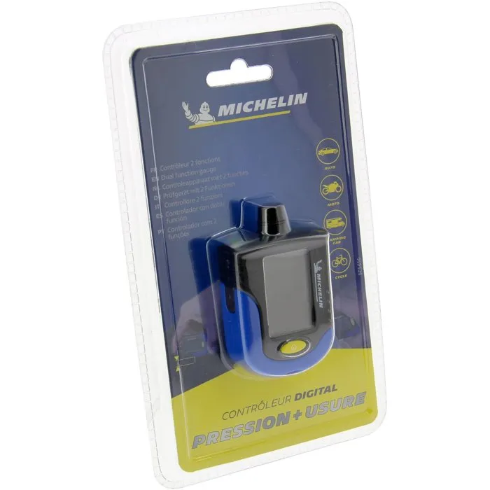 Michelin Controlador de Presión + Monitor de Desgaste Neumáticos con Pantalla Digital BAR/mm Precisión 0.01 BAR 4