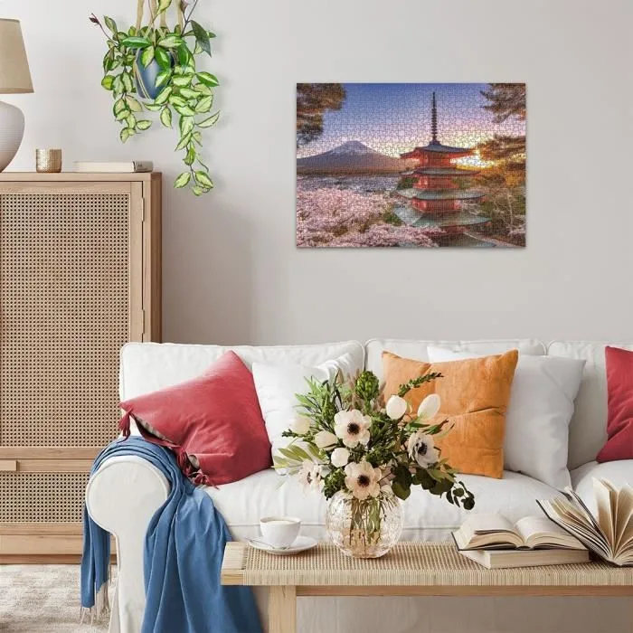 Ravensburger Puzzle 12000582 Flores de Cerezo Monte Fuji 1000 Piezas 3