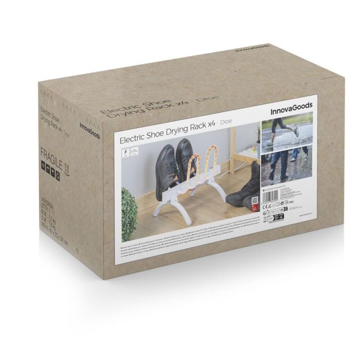 Tendedero Secador de Calzado Eléctrico Droe InnovaGoods 40 W 2 pares 1 Tendedero Secador de Calzado Eléctrico Droe InnovaGoods 40 W 2 pares 1