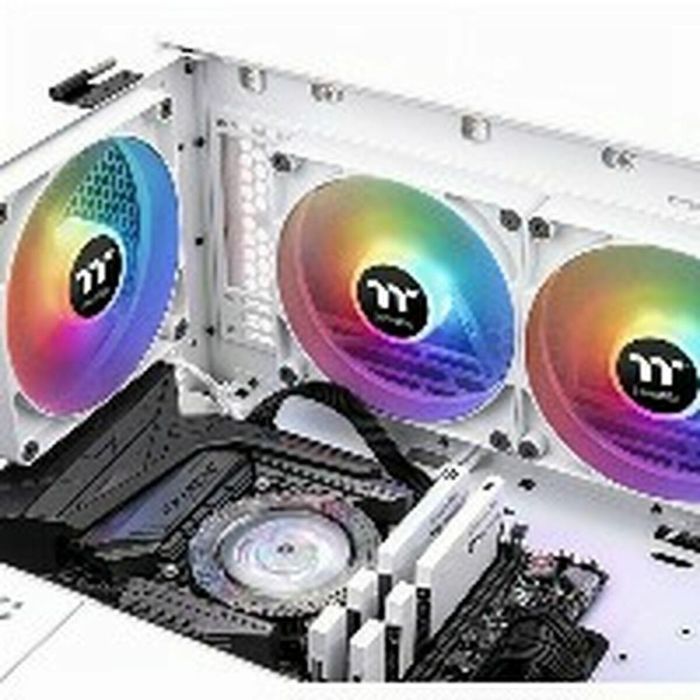 Thermaltake TT CT140 ARGB Sync Ventilador de 140mm para Carcasa PC, 1500 RPM, 77.37 CFM, Blanco (2 Unidades) 8 Thermaltake TT CT140 ARGB Sync Ventilador de 140mm para Carcasa PC, 1500 RPM, 77.37 CFM, Blanco (2 Unidades) 8