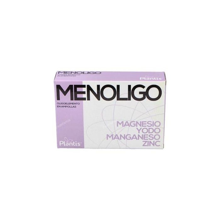 ARTESANIA Menoligo Oligoelementos en Ampollas 20 Ampollas Magnesio, Yodo, Manganeso, Zinc para Complemento Alimenticio